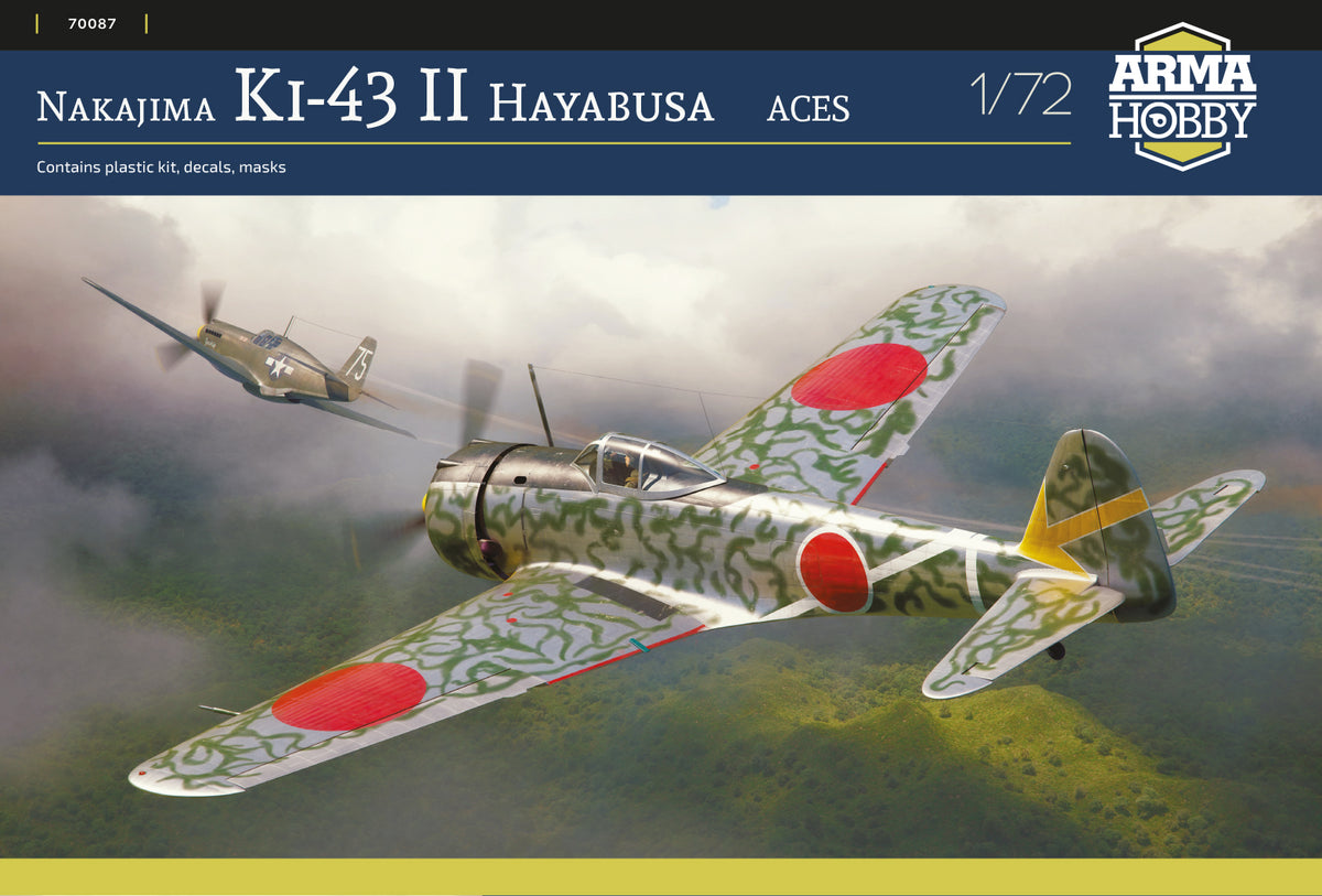 フェイスクリーム ki43 Arma Hobby 1/72 Japanese Ki-43 II Hayabusa Aces 70087 – Burbank's