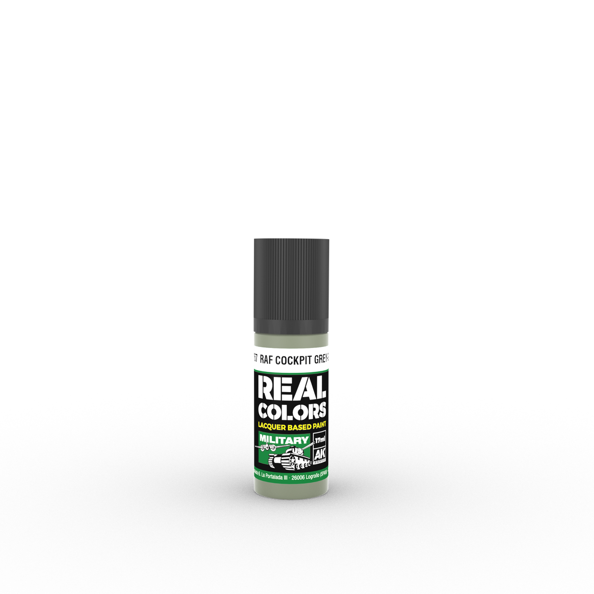 AK Interactive RC967 Real Colors RAF Cockpit Grey-Green 17ml
