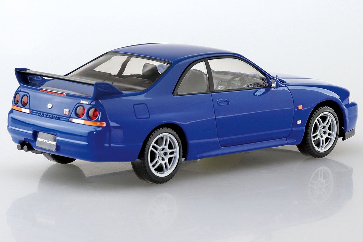 Aoshima The Snap Kit 1/32 Nissan R33 Skyline Gt-R (Championship Blue)  Plastic Model