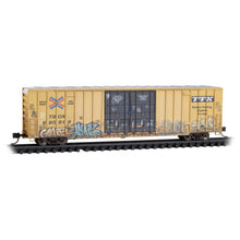 Load image into Gallery viewer, Micro-Trains MTL N TTX 60&#39; Box Car Weathered / Graffiti  123 44 016