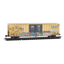 Load image into Gallery viewer, Micro-Trains MTL N TTX 60&#39; Box Car Weathered / Graffiti  123 44 016