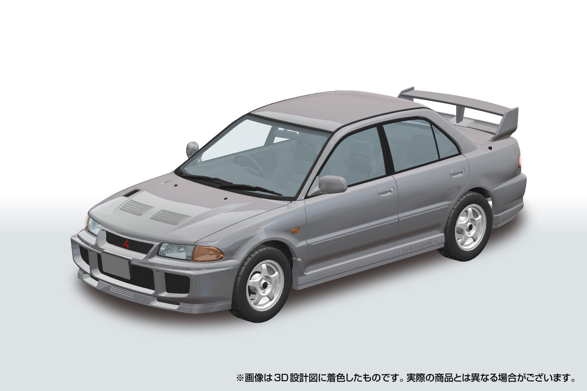 Aoshima 1/24 SNAP CAR Mitsubishi Lancer GSR Evolution III Queens