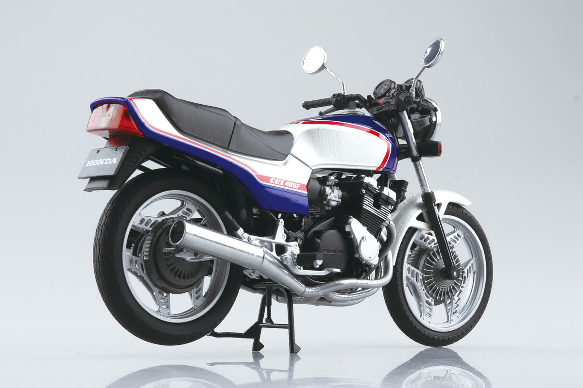 Aoshima 1/12 Honda CBX400F Pearl/Candy Blue DIECAST 11159