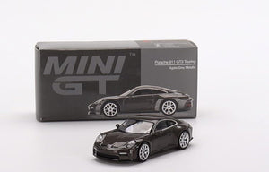 TSM Mini GT 1/64 Porsche 911 GT3 Touring Agate Grey Metallic MGT00373