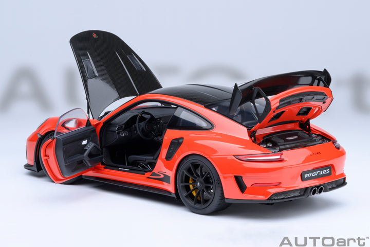AUTOart 1/18 Porsche 911 (991.2) GT3 Weissach Package Lava Orange