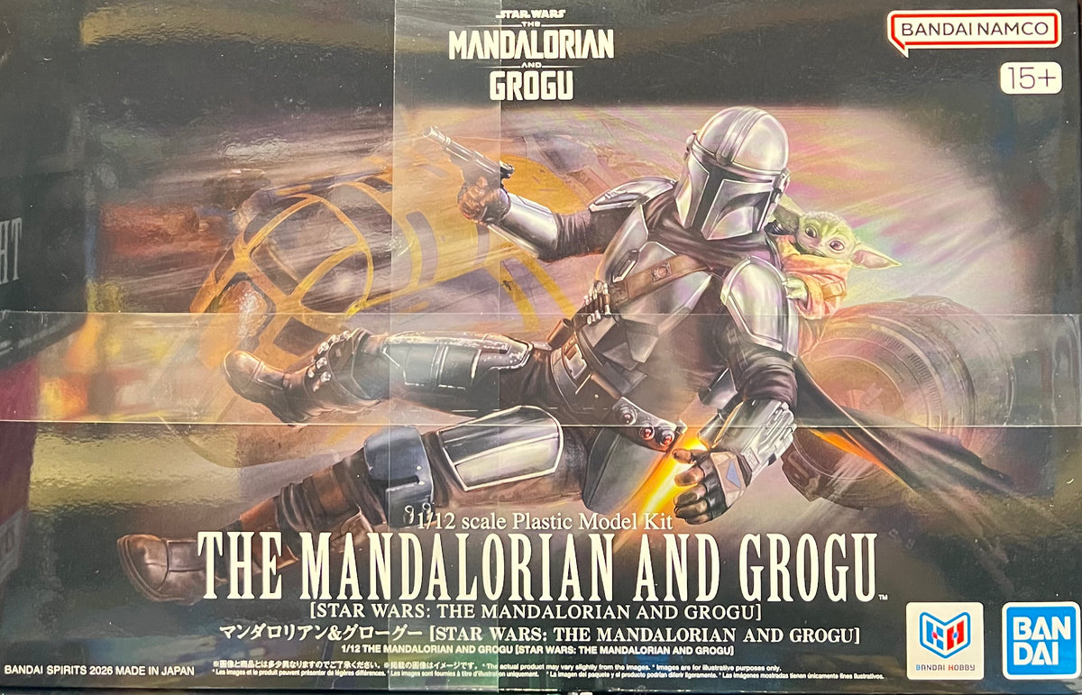 Bandai Star Wars 1/12 The Mandalorian and Grogu Figure Kit 5072538