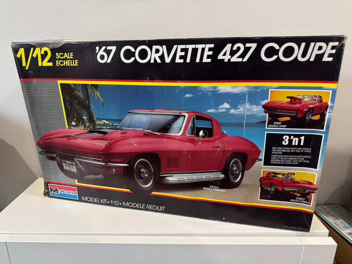 模型・プラモデル Monogram モノグラム 1/12 67年型 コルベット427クーペ