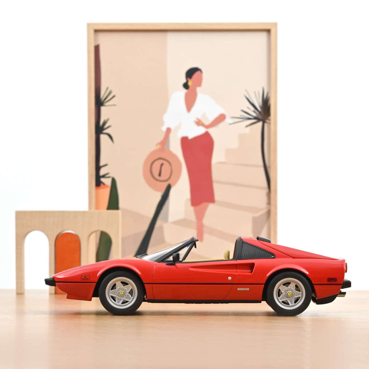 フェラーリ308 GTS 1/18 赤 Norev 1/18 Ferrari 308 GTS 1982 Red (Magnum PI) 187930 – Burbank's