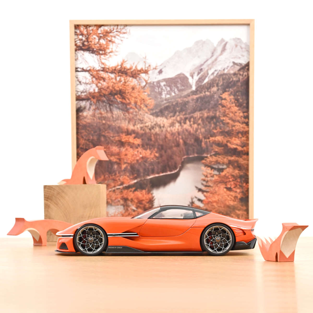 Norev 1/18 Genesis X Gran Berlinetta VGT 2024 Magma Orange 188032