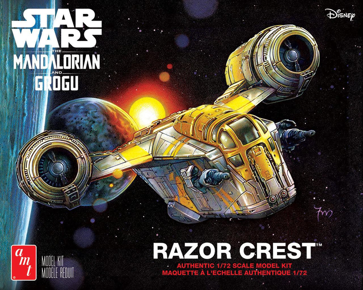AMT 1/72 Star Wars Mandalorian & Grogu Razor Crest 1561 COMING