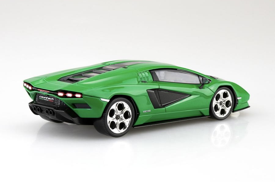 Aoshima Snap Kit 1/32 Lamborghini Countach LPI 800-4 Green 19-E