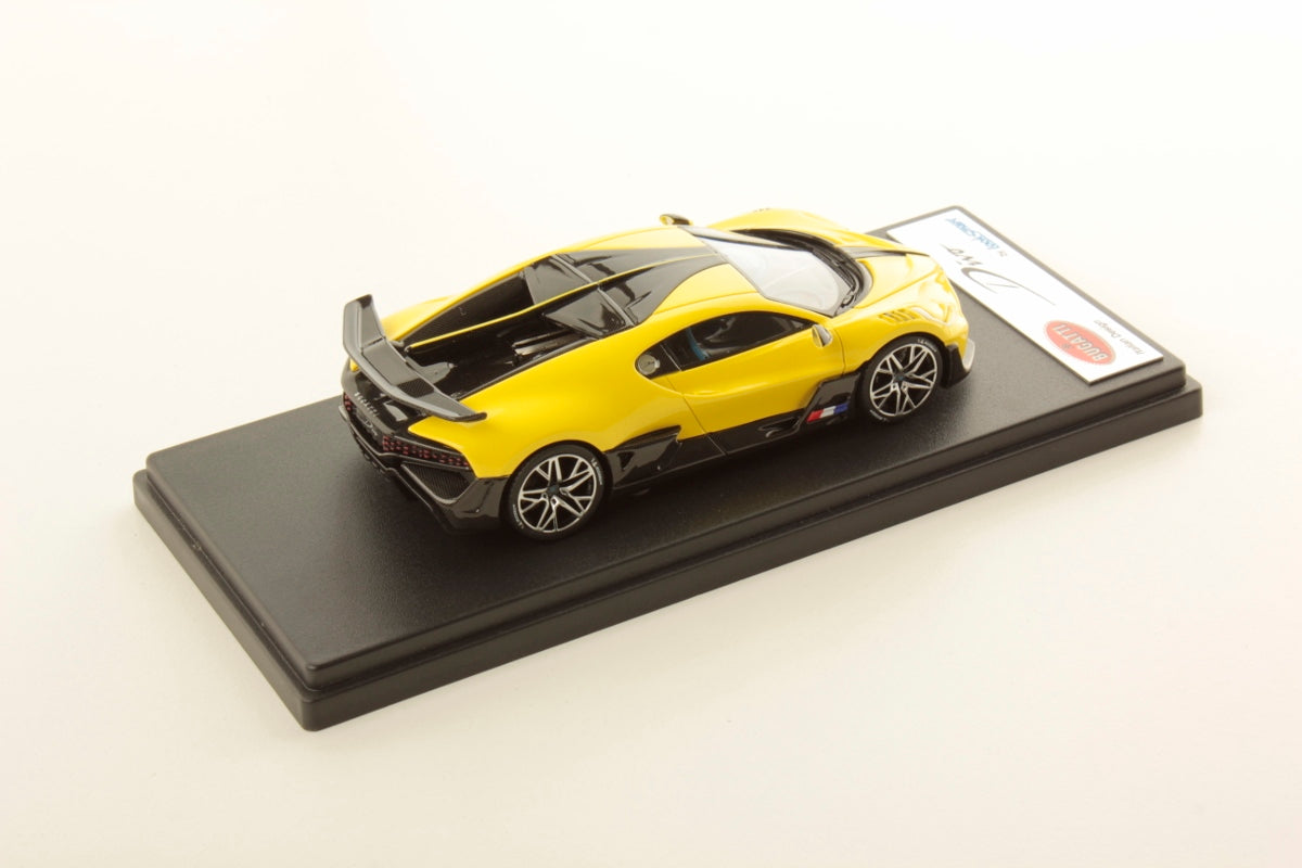 Modèle Réduit 1:43 Bugatti Divo 2020 Jaune Looksmart LS497C - Neuf, Collection, édition Limitée