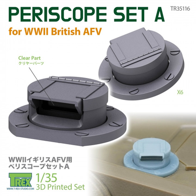 Trex 1/35 British Periscope Set A 3D Printed TR35116