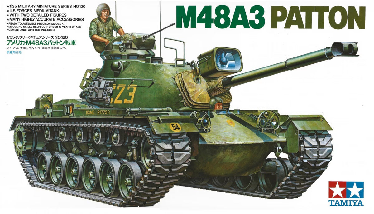 Tamiya 1/35 US M48A3 Patton 35120' – Burbank's House of Hobbies