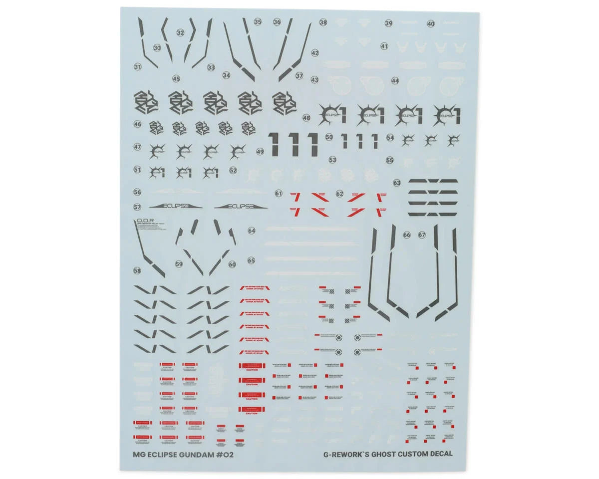 G-Rework Decal MG Eclipse Gundam 490116 GPTCD-M217 – Burbank's