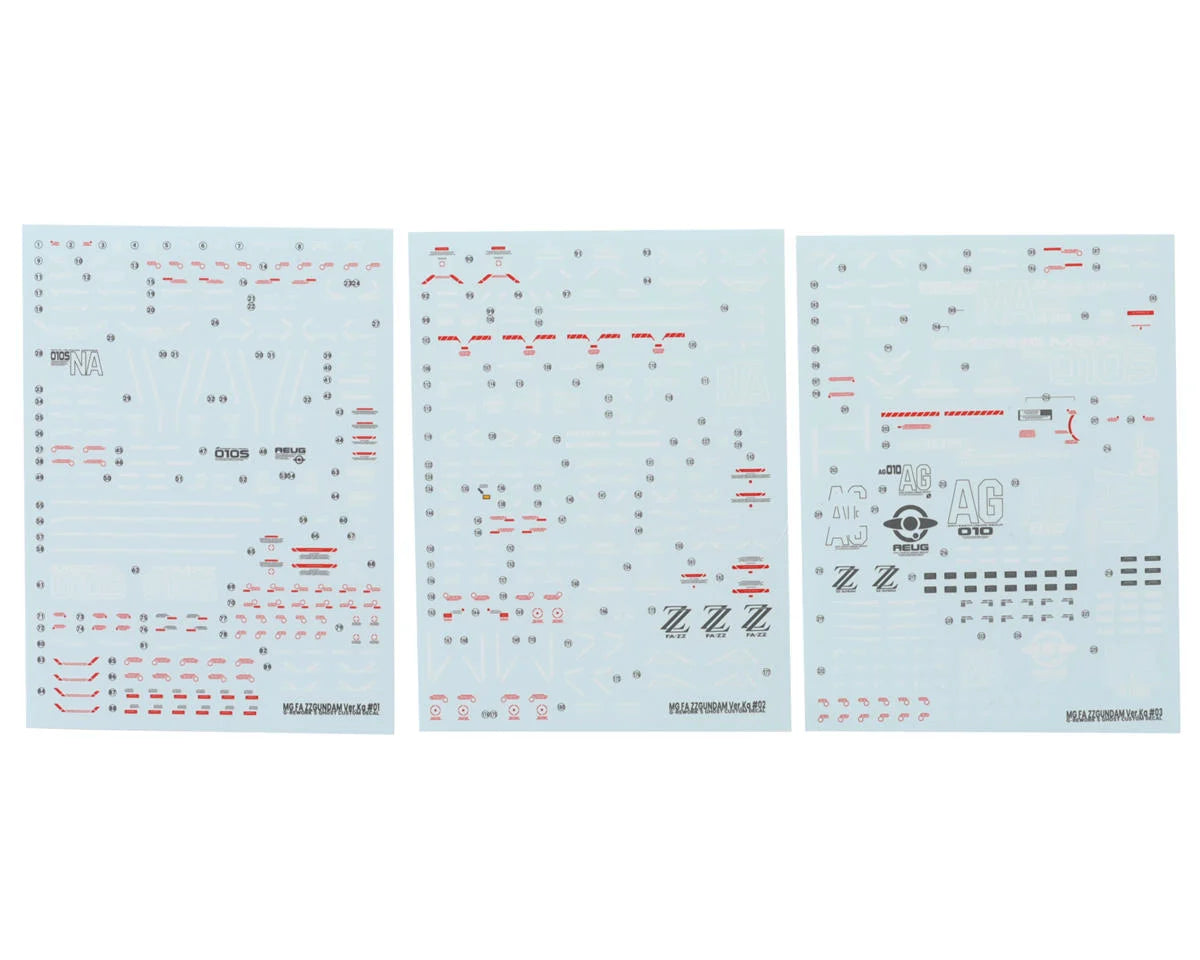 G-Rework Decal MG Full Armor ZZ Gundam Ver.Ka GPTCD-M226 G-Rework Decal MG Full Armor ZZ Gundam Ver.Ka GPTCD-M226