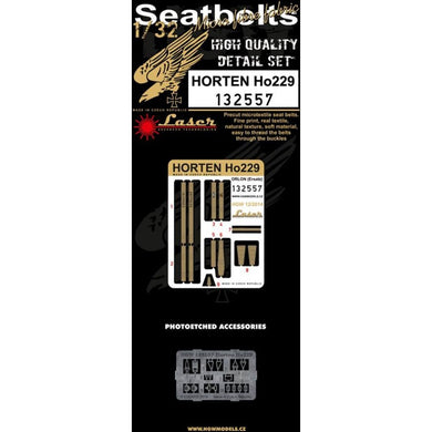 HGW 1/32 German Ho229 Horten Microtextile Seatbelts with PE Buckles 132557