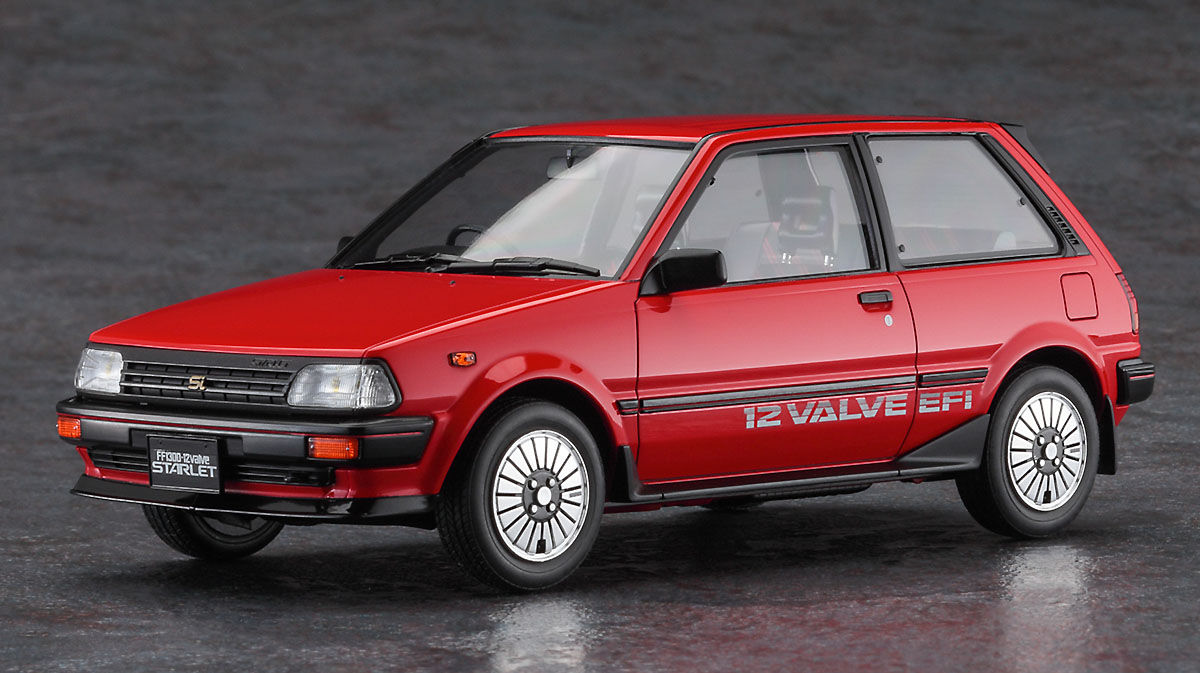 Hasegawa 1/24 Toyota Starlet EP71 Turbo S (3 Door) Middle ver. Super Limited Kit Hasegawa 1/24 Toyota Starlet EP71 Turbo S (3 Door) Middle ver. Super Limited Kit