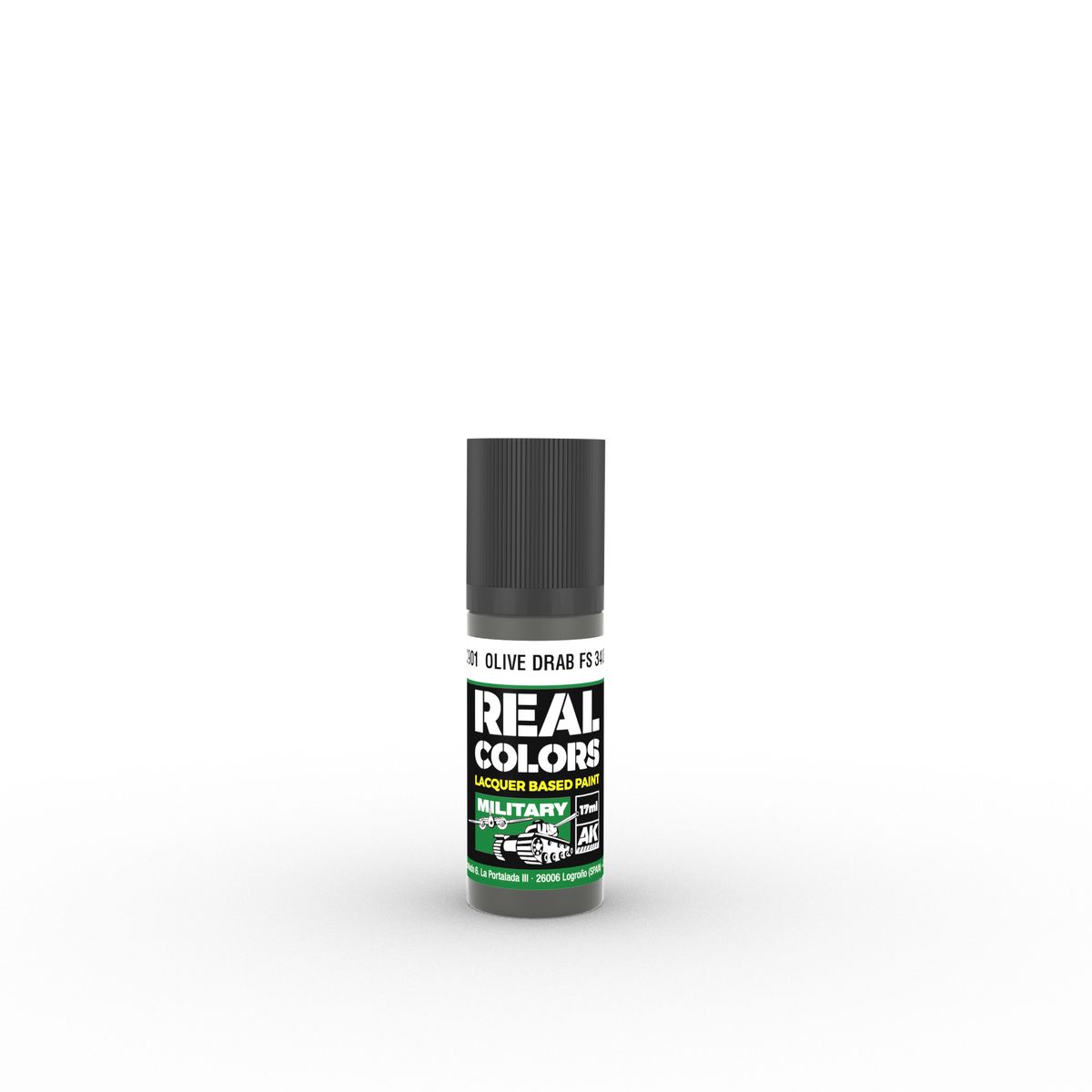 AK Interactive RC901 Real Colors Olive Drab FS 34087 17ml
