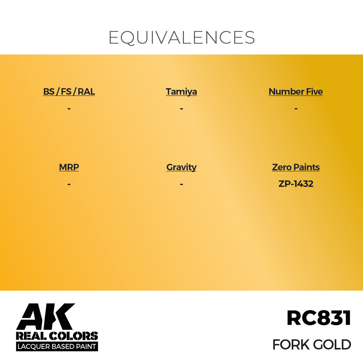 AK Interactive RC831 Real Colors Fork Gold 17ml – Burbank's House