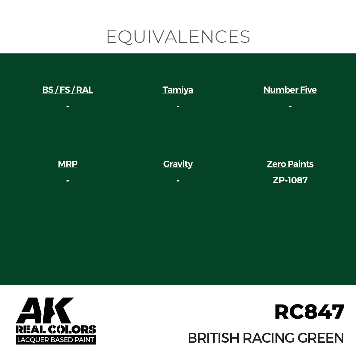 AK Interactive RC847 Real Colors British Racing Green 17ml