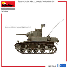 Load image into Gallery viewer, MiniArt 1/35 US M3 Stuart Initial Production w/ Interior 35401