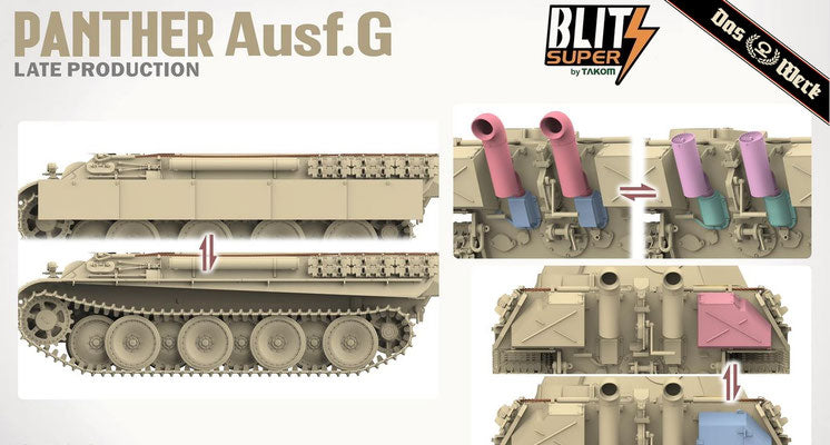 Das Werk 1/35 German Panther Ausf.G Late Production DW35041