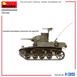 MiniArt 1/35 US M3 Stuart Initial Production w/ Interior 35401