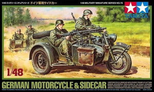 Tamiya 1/48 German Motorcycle & Sidecar 32578