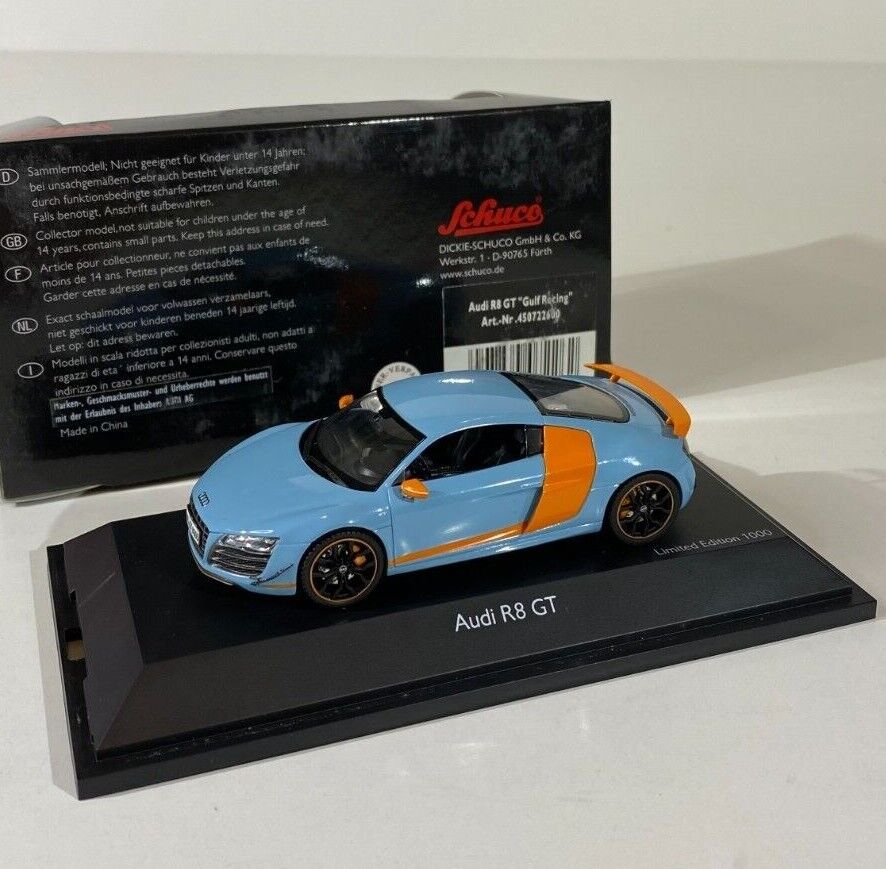 Schuco Audi R8 ダイキャストミニカー 限定版 1:43