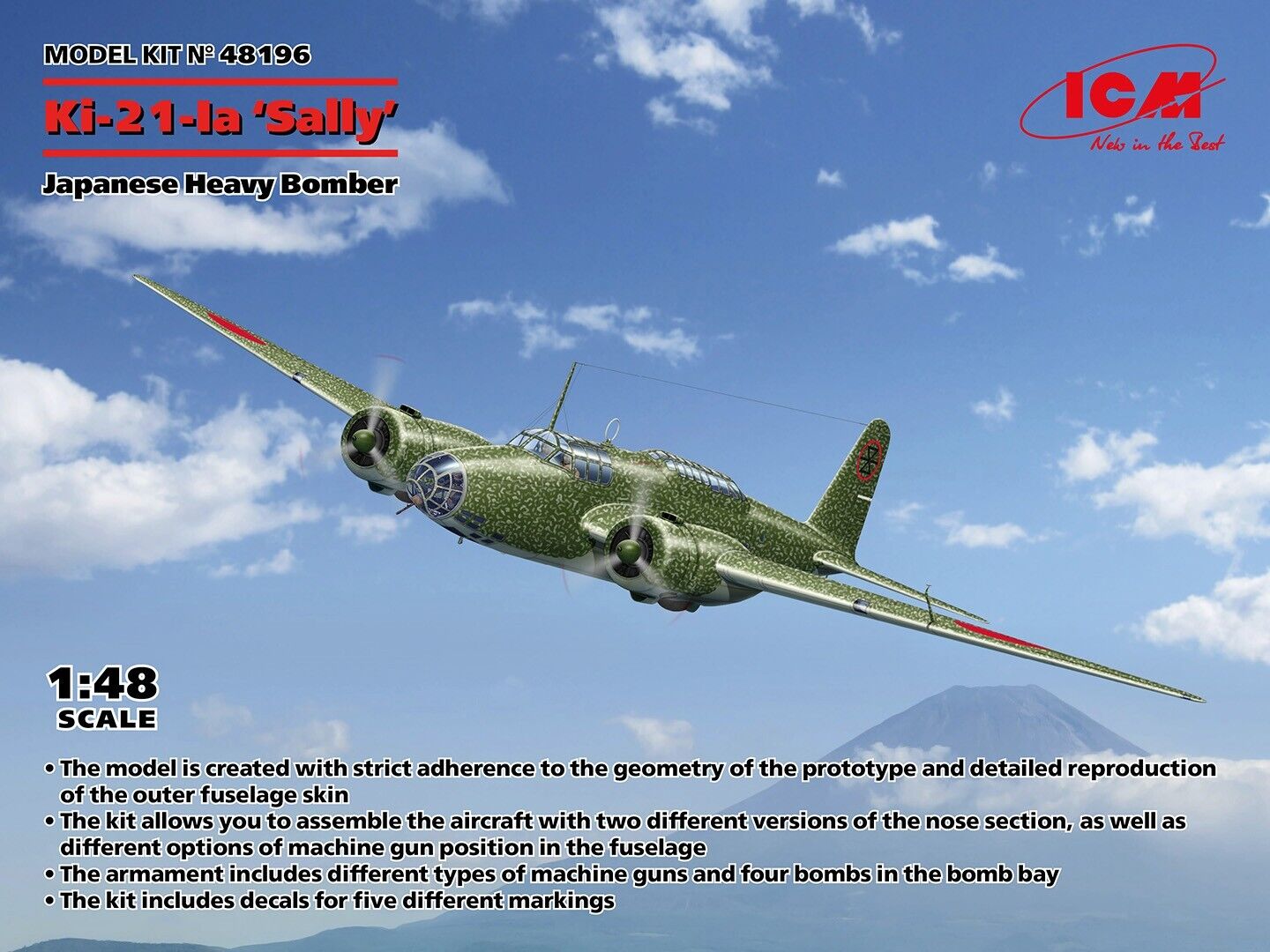 ICM 1/48 Japanese Ki-21-Ia Sally Heavy Bomber 48196 SALE!