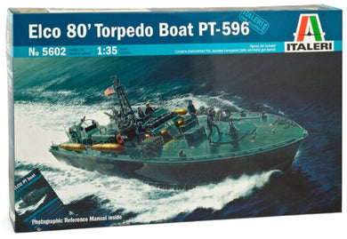 Italeri 1/35 US Elco 80' Torpedo Boat PT-596 5602C with EXTRAS OPEN BOX