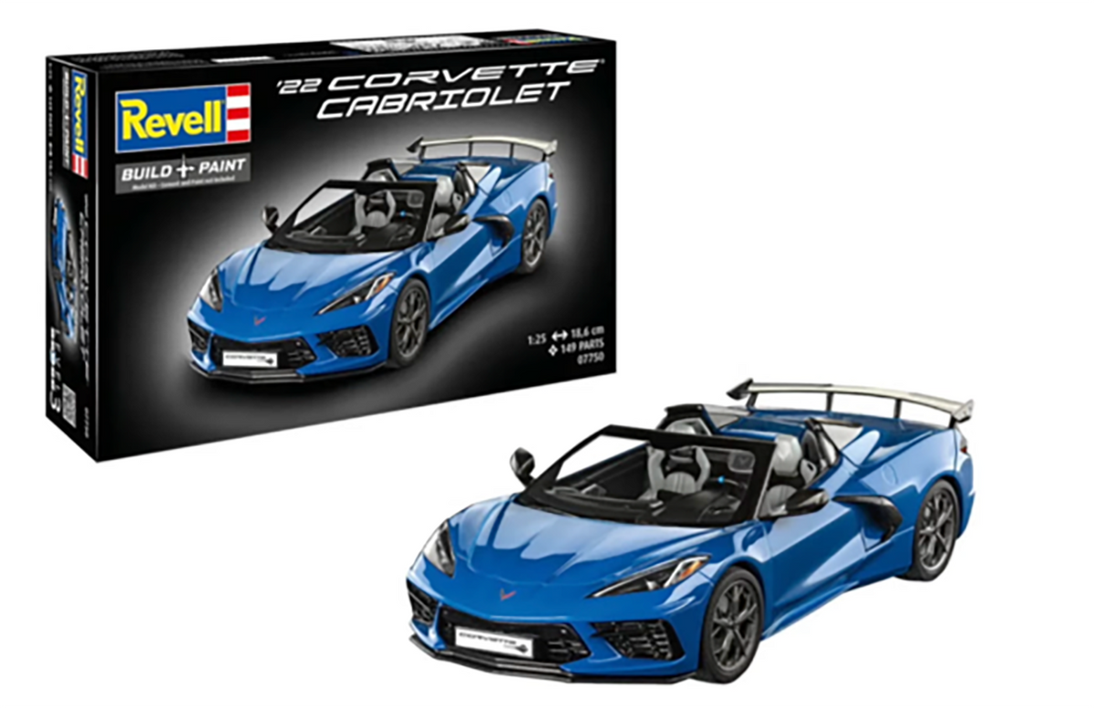 Revell 1/25 Chevrolet Corvette Cabriolet 2022 07750 – Burbank's