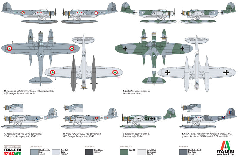 Italeri 1/72 Italian Cant Z.506 Airone 1360 – Burbank's House of