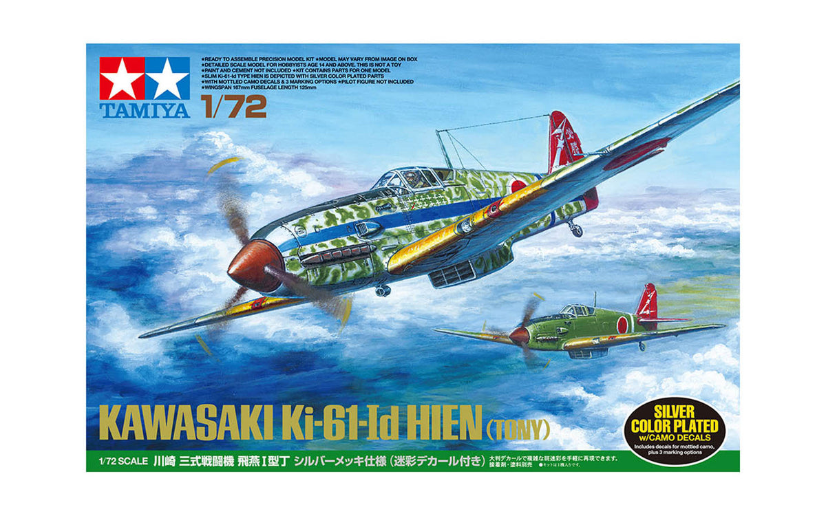 Tamiya 1/72 Japanese Ki-61-Id Hien (Tony) Silver Plated with Camo