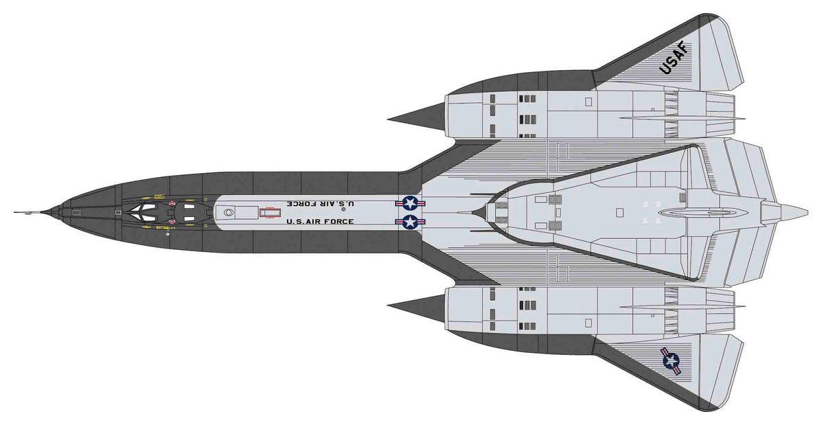 Hasegawa 1/72 US SR-71 (A Version) Blackbird w/ GTD-21B