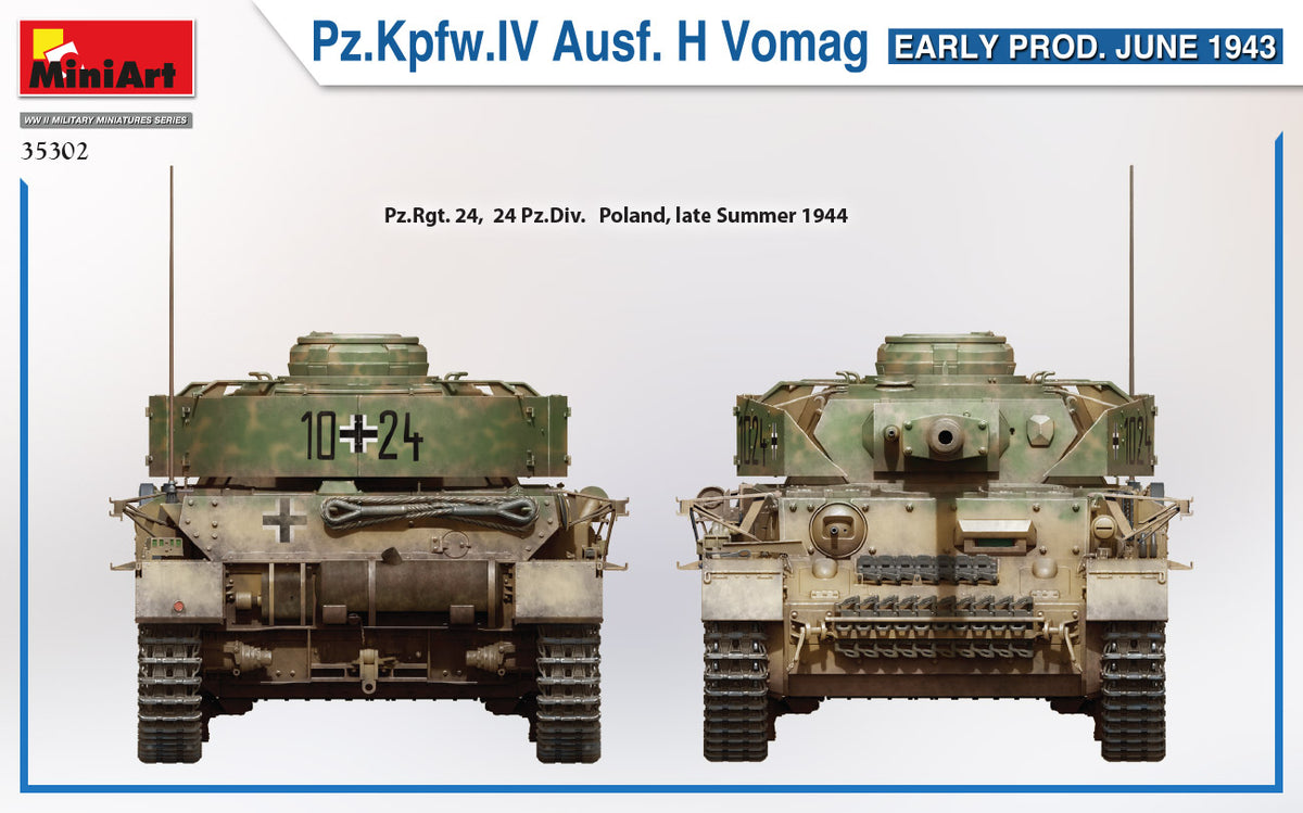 MiniArt 1/35 German Pz.Kpfw.IV Ausf. H Vomag. Early Production