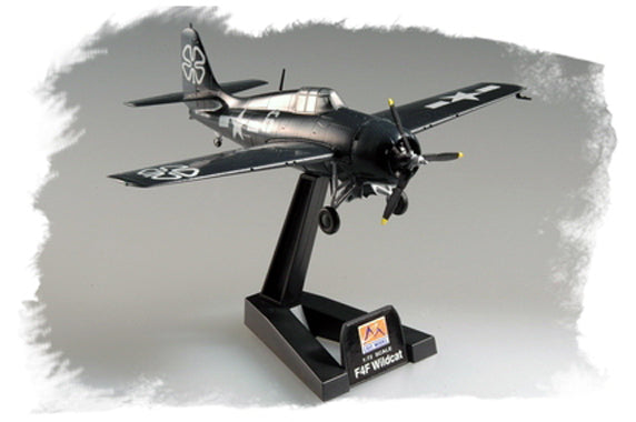 Easy Model F4F Wildcat Aircraft Kit - 1/72 Scale Hand-Painted Display Model With Stand!