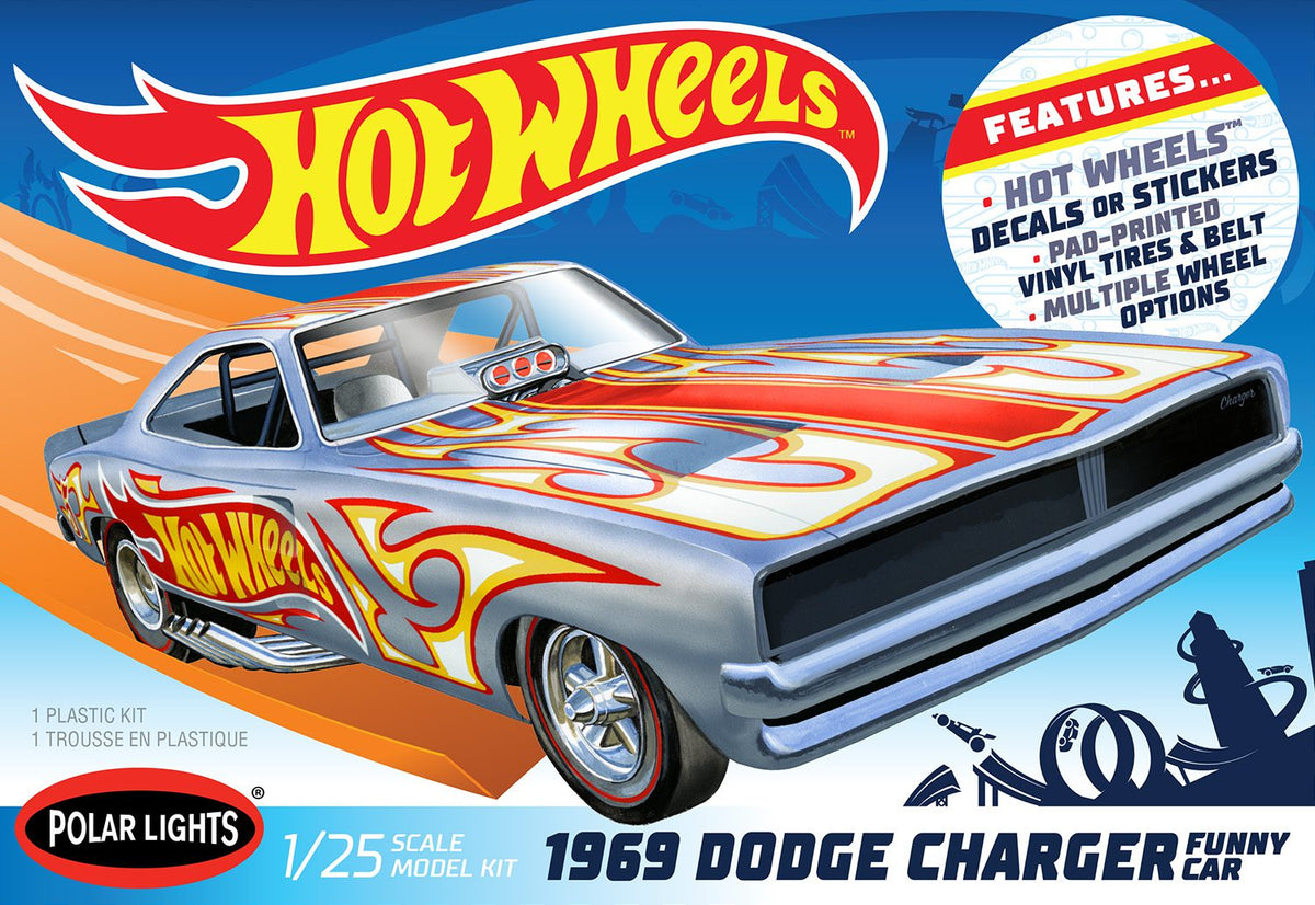 自動車 Polar Lights 1/25 1969 Dodge Charger Polar Lights 1/25 Dodge Charger Funny Car 1969 (Hot Wheels) POL988