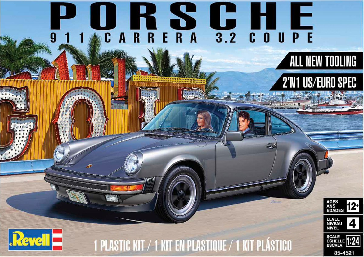 Revell 1/24 Porsche 911 Carrera 3.2 Coupe 85-4521 – Burbank's