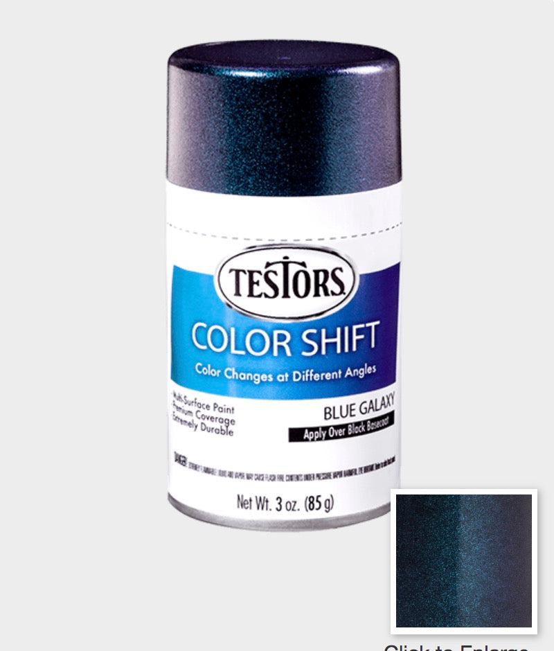 Testors 340909 Spray Color Shift Blue Galaxy 3 oz. Burbank's House of