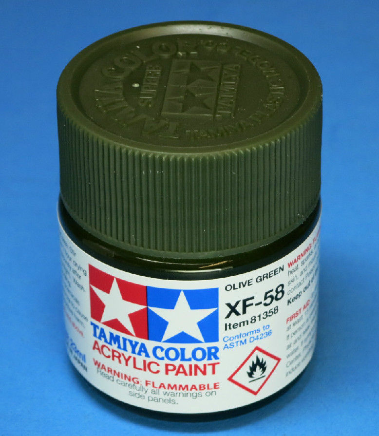 Peinture Acrylique Tamiya XF58 – Vert Olive Foncé – 23 Ml – Modélisme Et Maquettes – Finition Mate Et Couvrante