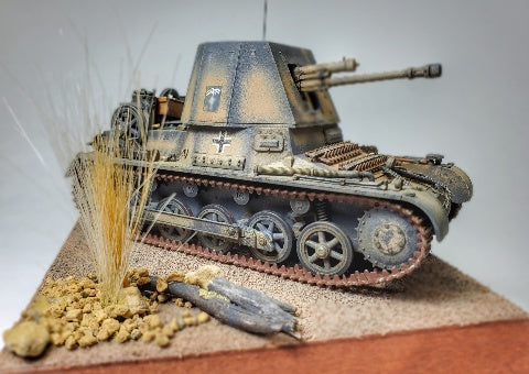KIT MAQUETTE Italaerei Canon Antichar Allemand 1/35 - Boîte Vintage !