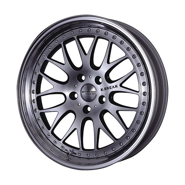 Aoshima 1/24 Rim & Tire Set (101) K-Break Hybreed Cross Nine 19