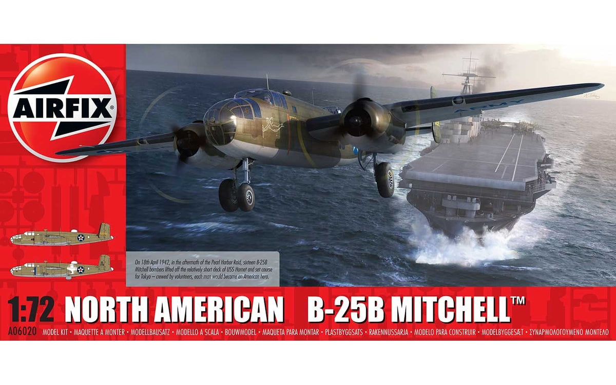 Airfix 1/72 US B-25B Mitchell Medium Bomber A06020 – Burbank's