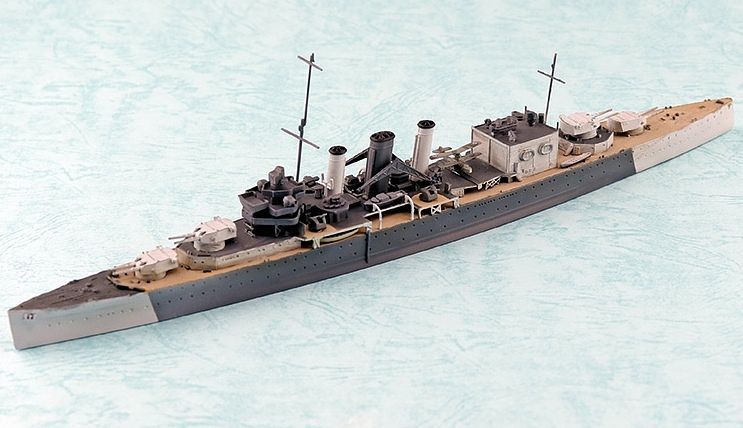 Aoshima 1/700 British Heavy Cruiser HMS Cornwall 05674 – Burbank's