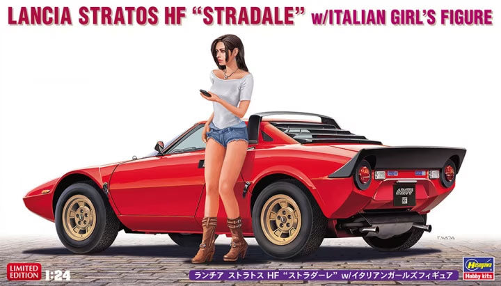Hasegawa 1/24 Lancia Stratos HF Stradale 1972 w/ Italian Girl