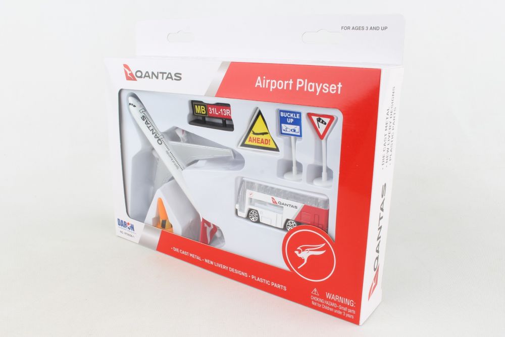 Daron Airport Small-Playset Qantas RT8556-1 – Burbank's House of