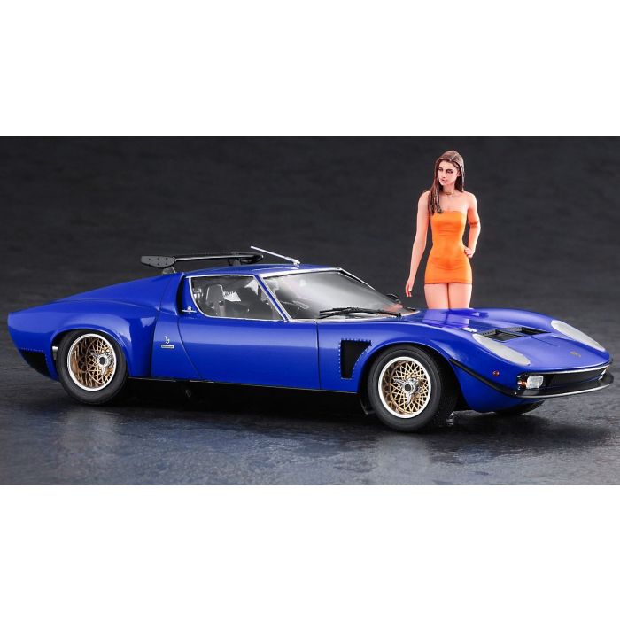 Hasegawa 1/24 Lamborghini Jota SVR w/ Italian Girl Figure 20472