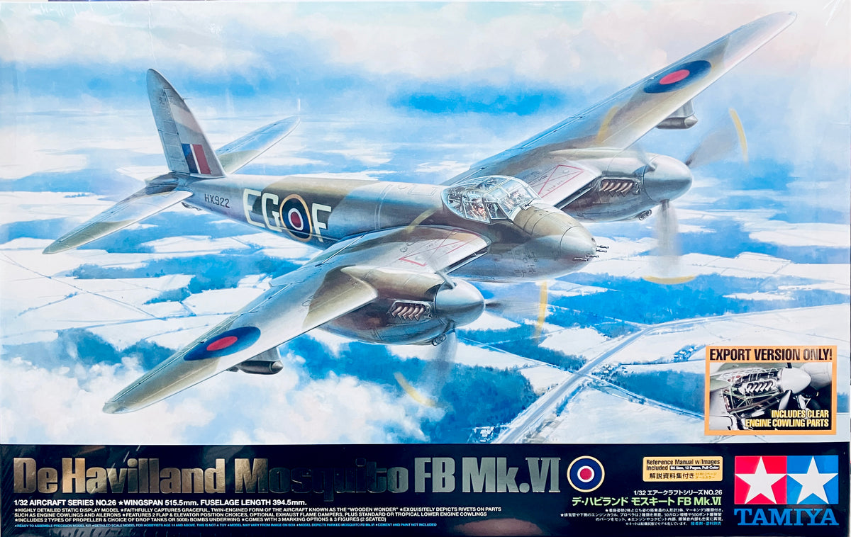 TAMIYA モスキートMk.VI 1/32 Tamiya 1/32 British DeHavilland Mosquito FB Mk.VI 60326